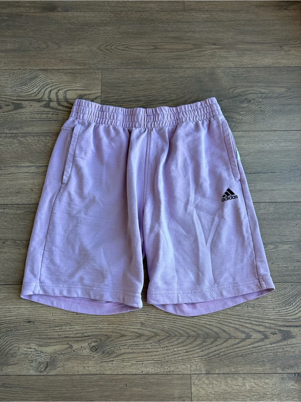 Adidas Pastel Lilac Casual Athletic Shorts